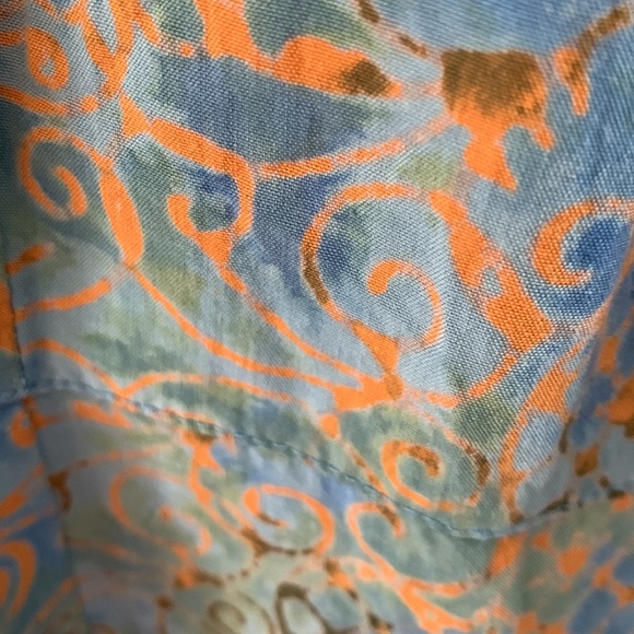 Go Fish zip sleeveless blouse, M - Picture 4 of 4